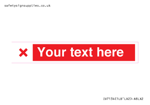 Custom red background, red cross sign